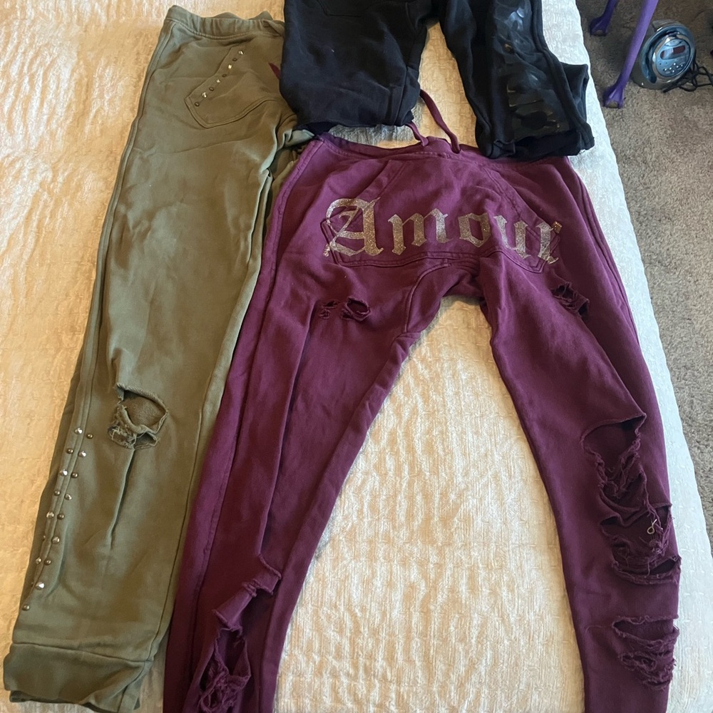 Lot of 3 Happiness Sweats Joggers Sweatpants